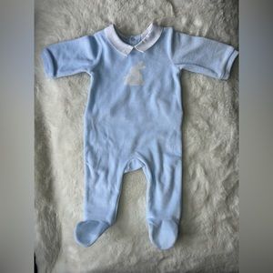 Jacadi baby boy velvet pajamas 3M